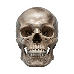Obraz premium Human skull, detailed anatomy illustration.