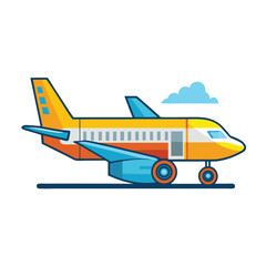 Cargo plane icon isolated on white background