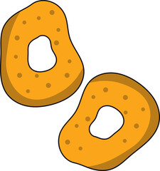 Set of fast food illustration. Flat design vector illustration. Fast food restaurant. Fast food menu. Snacks, burger, hamburger, taco, hot dog, fried chicken, burrito, pizza, french fries.