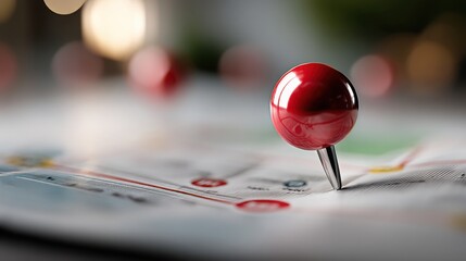 Pin on a map signifying emerging industry boom tracking concept for finding the next growth opportunities in markets