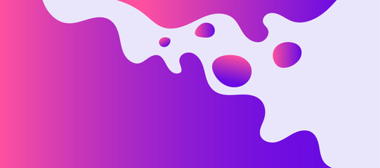 Bright poster with dynamic waves. Vector illustration in minimal flat style background.