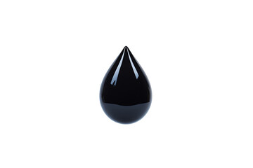 Fototapeta premium A single, large, glossy water droplet with a smooth, reflective surface.