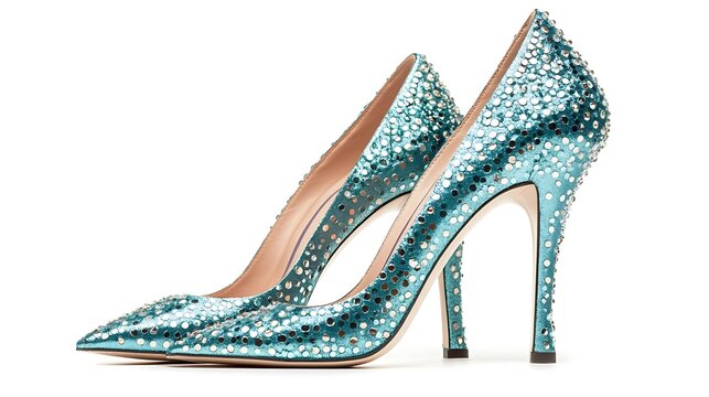 Shop teal rhinestone stiletto heels online luxury designer shoes for women party wedding formal occasions