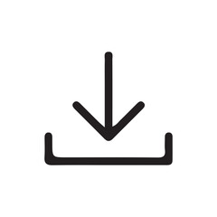 Download icon. Upload button. Flat design style. download button save file icon, import data storage icon button. vector illustration eps 10.