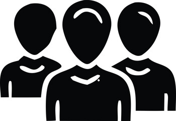 A vector illustration depicts a family silhouette of a man and woman