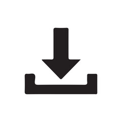 Download icon. Upload button. Flat design style. download button save file icon, import data storage icon button. vector illustration eps 10.