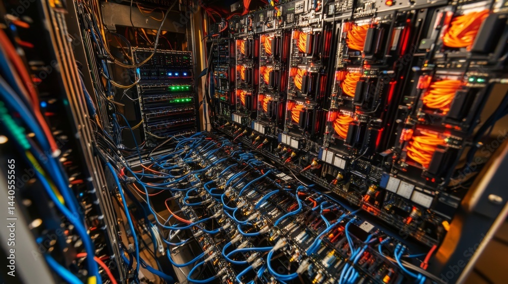 Poster data center operations global network infrastructure technology controlled environment internal view