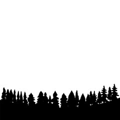 Hill Tree silhouette