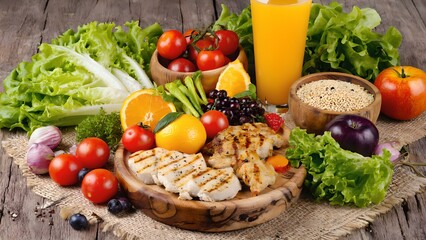 fresh vegetable salad