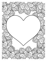 Love Flowers Adult Coloring Pages