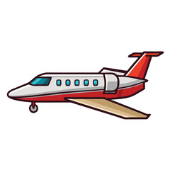 Naklejka premium Privet jet icon isolated on white background