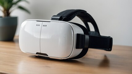 Modern VR Headset: Immersive Gaming Technology and Virtual Reality Experience with 360-Degree View