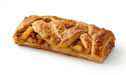 Freshly Baked Apple Pastry Dessert with Golden Crispy Crust