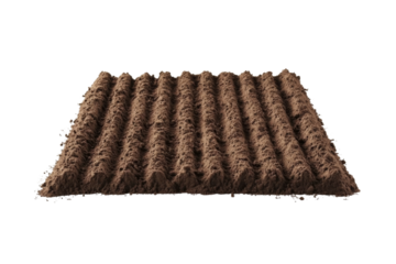 Prepared Soil for Planting . White background PNG