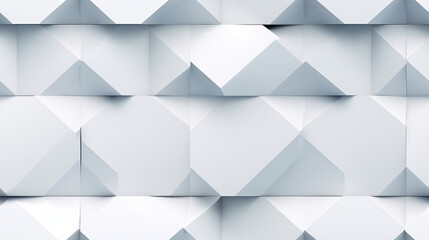 Obraz premium Top view of a white modern building with rhombus and triangle shapes, perfect for futuristic design.