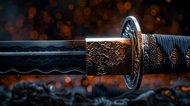 Explore the intricate design and craftsmanship of a stunning sword with detailed textures and vibrant backgrounds