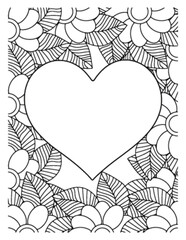 Love Flowers Adult Coloring Pages