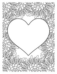 Love Flowers Adult Coloring Pages