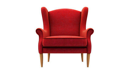 Modern White Chair Isolated on White Background for Interior Design Concepts