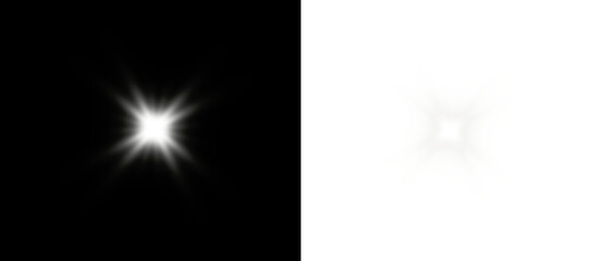 PNG 16-bit white light sparkle with star flash and glowing beam, transparent space galaxy background, PNG cosmic fantasy magic twinkle and shimmer celebration explosion scene.