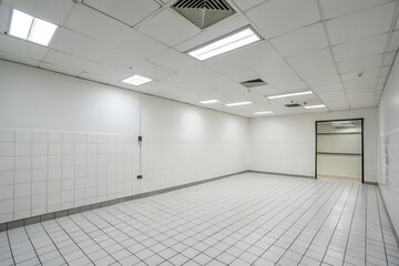 Sterile White Room Clean, Empty Space Interior
