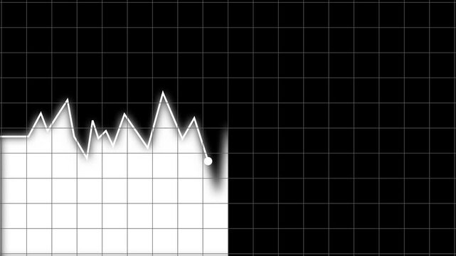 financial data processing over city. Global business, finances, computing and data processing concept digitally icon animation. - Powered by Adobe