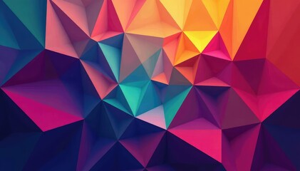 Fototapeta premium Intricate tessellation of geometric shapes in vibrant hues , graphic, squares