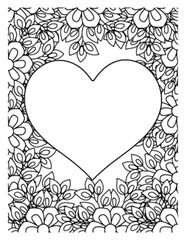 Love Flowers Adult Coloring Pages.