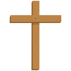 Christian Cross Religious Cross Jesus Cross, Old Christian Wooden Cross Vector Illustration