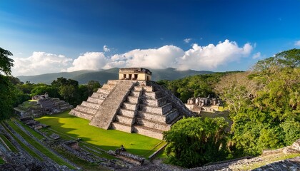 palenque maya city in chiapas mexico