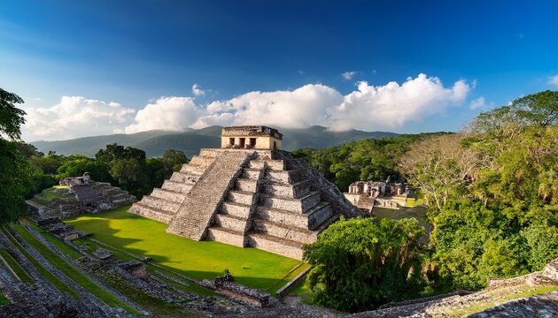 palenque maya city in chiapas mexico