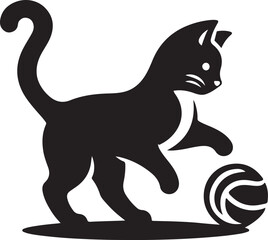 black cat vector illustration