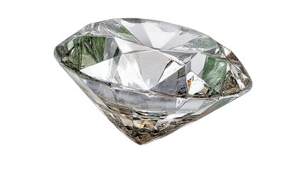 A dazzling diamond sparkles brilliantly in its facet design, a s template.