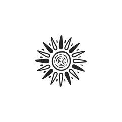 Vector linear boho elements icons and symbols