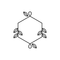 Vector linear boho elements icons and symbols