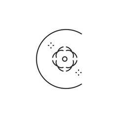 Vector linear boho elements icons and symbols