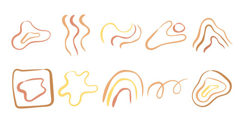 Line Abstract Shape Set