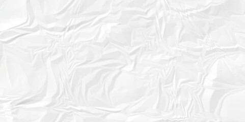 White crumple obsolete billboard rumple. wrinkle ripped creased white crumple aged closeup craft document grunge recycling paper background.	