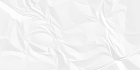 White crumple obsolete billboard rumple. wrinkle ripped creased white crumple aged closeup craft document grunge recycling paper background.