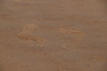 footprint in sand