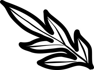 Leaf tree nature hand drawing element