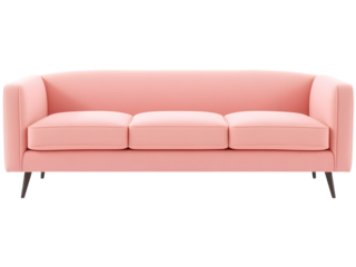 Relax in style with this three-seater blush pink sofa. Perfect for adding a touch of elegance and comfort to your living space.