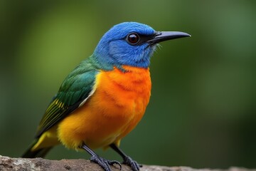 Fototapeta premium Vibrant Songbird Portrait