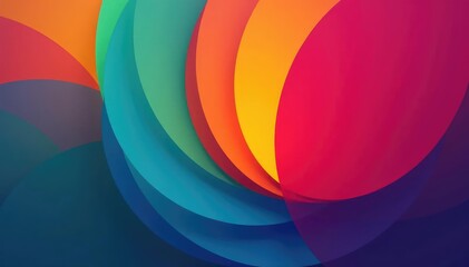 Obraz premium Overlapping circles creating a dynamic, radiating effect , design, wallpaper