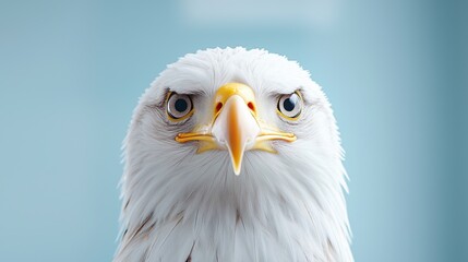 Obraz premium Majestic Bald Eagle Close-Up Portrait