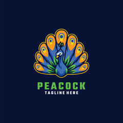 Peacock Logo Template