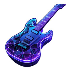 Obraz premium Illustration, icon, image, vector of a guitar musical instrument