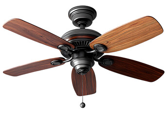  Ceiling fan, isolated on a transparent background