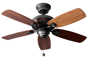  Ceiling fan, isolated on a transparent background