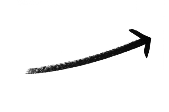 Arrow doodle bold drawing